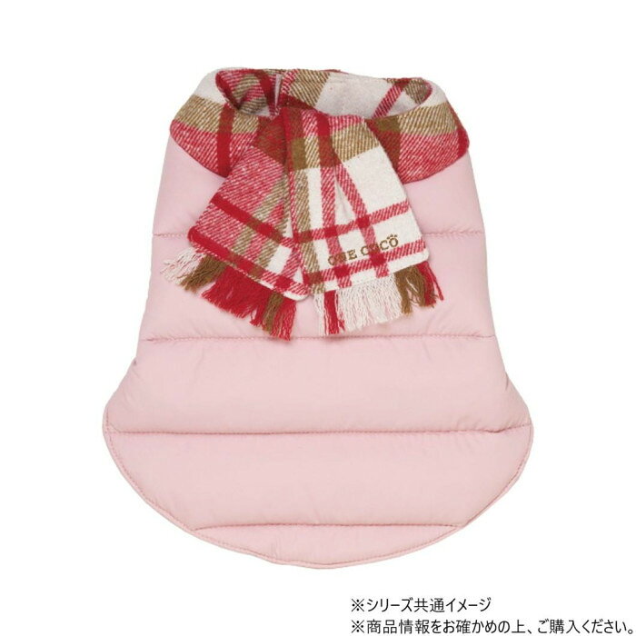 Down muffler-ダウンマフラー ドッグウェアピンク Mサイズ DG-DWM04-M　（北海道・沖縄は送料+660円頂戴します。）