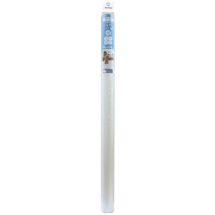 接触冷感仕様のペット用マット。防水・消臭機能付きでお手入れも簡単です。自由にカットOK。サイズ個装サイズ：98×6×6cm重量個装重量：1250g素材・材質本体:塩化ビニル樹脂、保護フィルム:ポリエステル生産国日本fk094igrjs