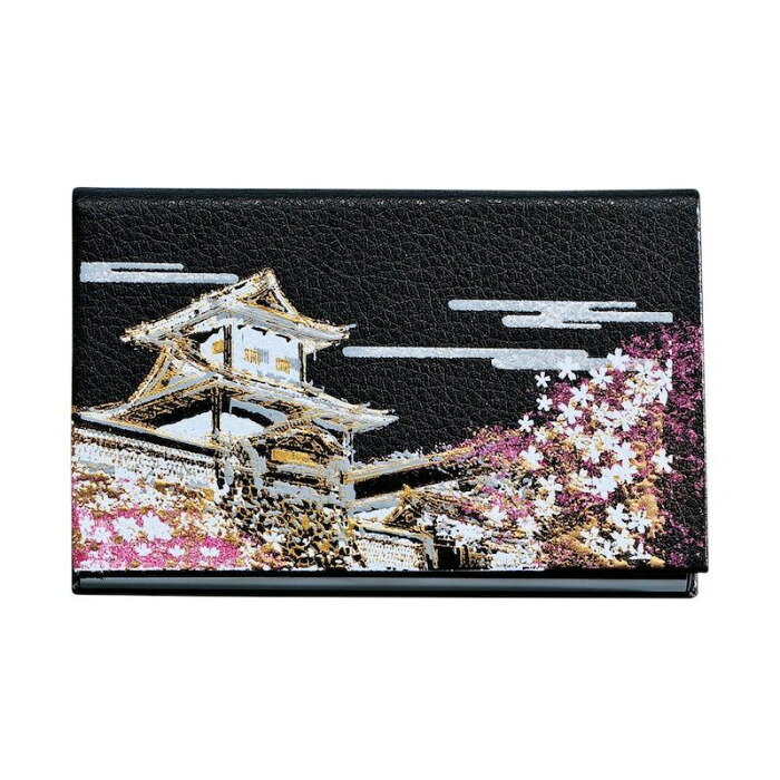 まえじゅう漆器 カードケース 石川門(B) 3V-358