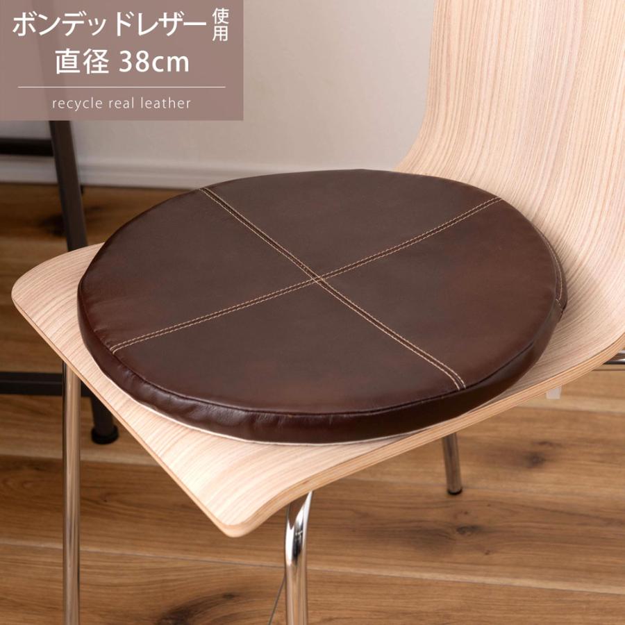 東谷 シートクッション ブラウン SC-10BR　シートクッション クッション レザー ボ...