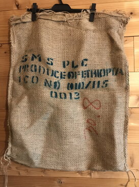 コーヒー麻袋 エチオピア 約74cm×60cm