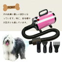 ペットドライヤー 業務用 犬 猫 ペットヘアードライヤー ペット用ドライヤー 30-70度 ブロワー ペット用送風機 犬用ドライヤー静音 ペットサロ スイッチ式 簡単操作 速乾 冷風/温風 簡単切替 ペット用 送風機