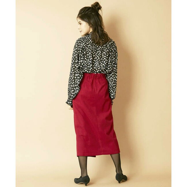 フェイクラップミディ丈スカート