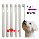 犬 猫 歯ブラシ 歯磨き ペットの嫌がらない歯ブラシ 小さい ソフト 白6本セット 低刺激 やわらかい 密集植毛 pecree 老犬 デンタルケア 歯周病対策 歯石対策 ペット用品 犬用 猫用 歯 歯茎 痛くない 出血しない やさしい お手入れ トリミング