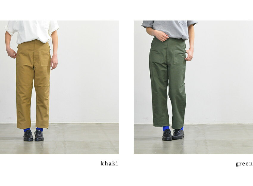 or slow オアスローHIGH WAIST FATIGUE PANTS(全2色)【送料無料】【あす楽】【日本製】00-5042 服 カジュアル