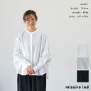 mizuiro ind ミズイロインド back gather wide shirt(全4色) 1-238975 送料無料 あす楽