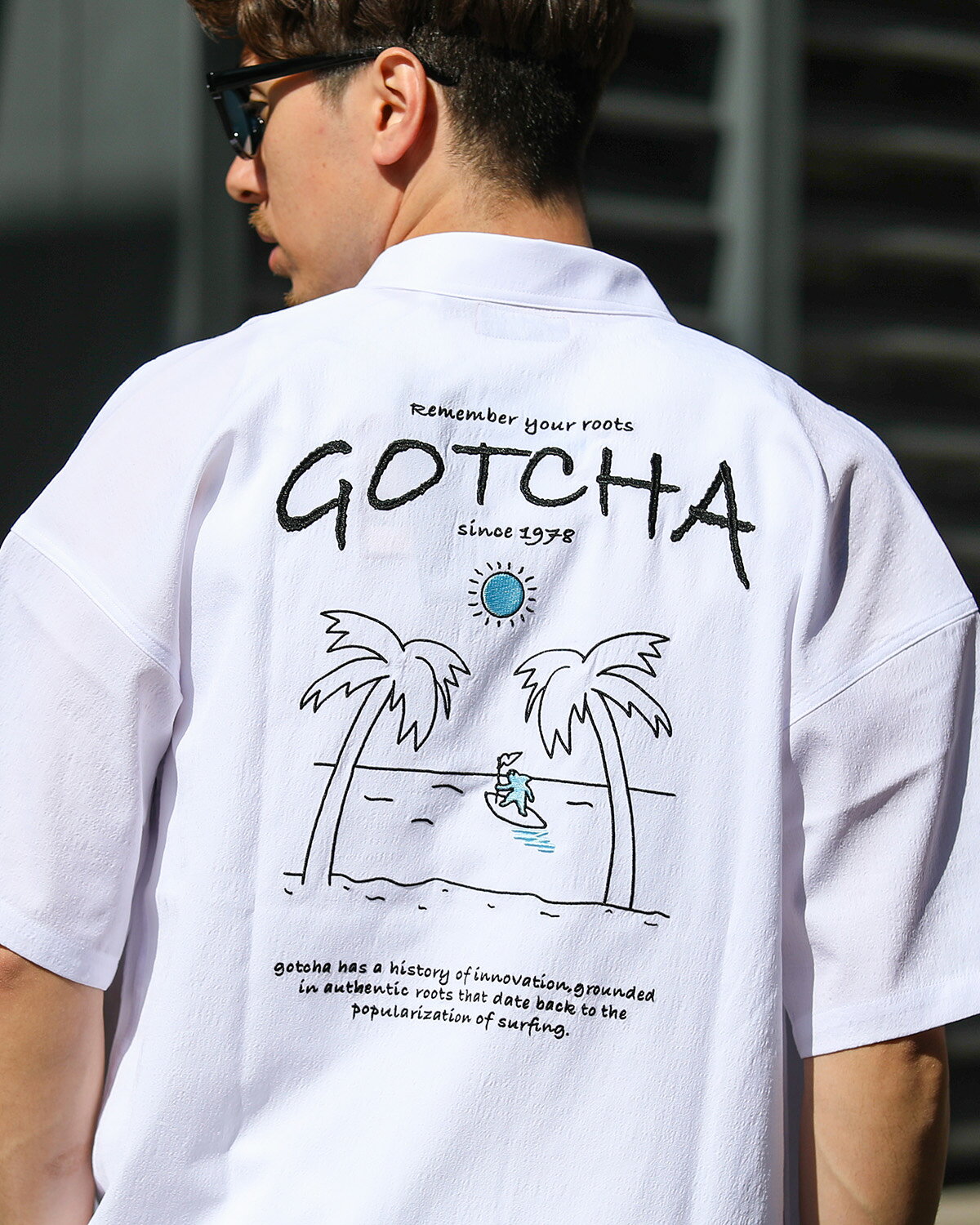 Rakuten - GOTCHA ハイブリッド 多機能 ドロップショルダー フィッシュマン 半袖 シャツ