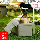 トランクカーゴ RISU 収納ボックス 収納ケース アウトドア 30L TC-30 コンテナボックス フタ付き キャンプ スタンダード コンテナ リス