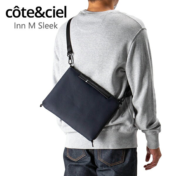 リー サコッシュ レディース コートエシエル Cote&Ciel ショルダーバッグ Inn M Sleek Blue サコッシュ 斜め掛け クロスボディ タブレット収納 メンズ バッグ 29083 ブルー