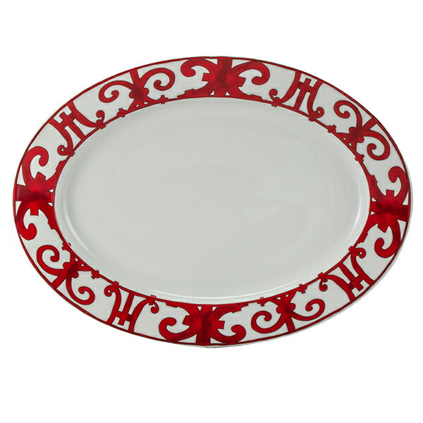 赤字売切り価格Hermes エルメス Balcon du Guadalquivir Small oval platter スモール オーバルプラター 皿 37cm 011027P [4999円以上送料無料]