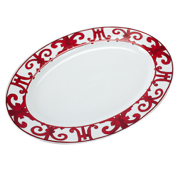 赤字売切り価格Hermes エルメス Balcon du Guadalquivir Small oval platter スモール オーバルプラター 皿 37cm 011027P [4999円以上送料無料]