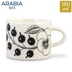 ӥ Arabia å 180mL ѥƥå ֥å Paratiisi Cup Black & White ޥ å   ̲ 1005401 6411800066747