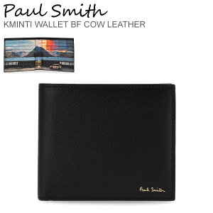 ݡ륹ߥ PAUL SMITH ޤ   ֥å KMINTI 4832 Men Wallet Billfold Black ߥ˥ѡ եå ץ