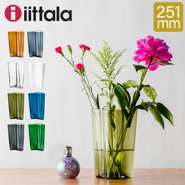 å iittala  Aalto ե١  251mm ƥꥢ 饹 ̲ ե ץ  Vase