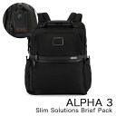 トゥミ TUMI ビジネスバッグ スリム ソリューションズ ブリーフ パック 1172981041 ブラック ALPHA 3 メンズ ビジネスリュック ファッシ...