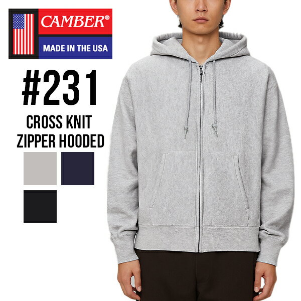 С Camber CROSS KNIT Zipper Hooded ˥å ե른åץѡ ѡ ա 12 231 ̵ ΢...