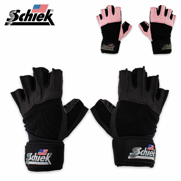 シーク Schiek トレーニンググローブ リストラップ付き プラチナシリーズ Model 540 筋トレ トレーニング Platinum Gel with W...