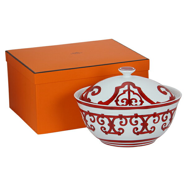 赤字売切り価格Hermes エルメス Balcon du Guadalquivir Soup tureen スープチュリーン 容器 皿 250cl 011029P [4999円以上送料無料]