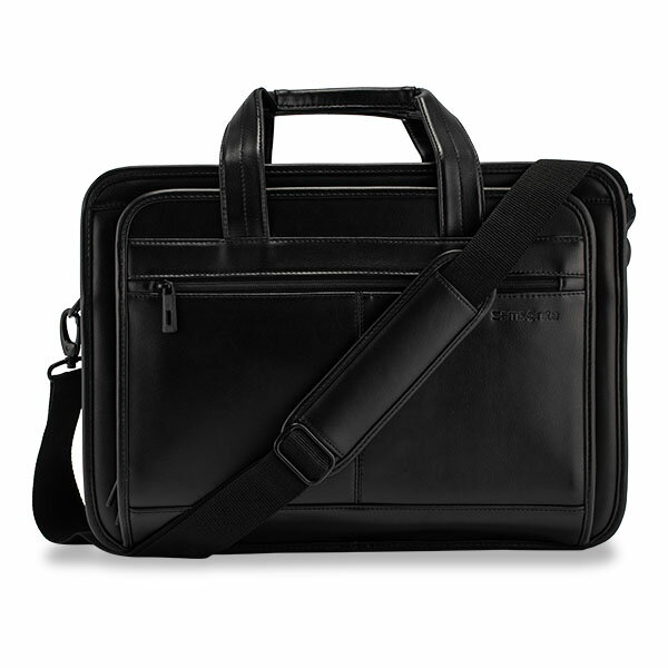 サムソナイト Leather Business レザービジネス Expandable Leather Business Case エクスパンダブル レザーブリーフケース Black ブラック 43118-1041 ビジネスバッグ パソコンケース ブリーフケース ファッション