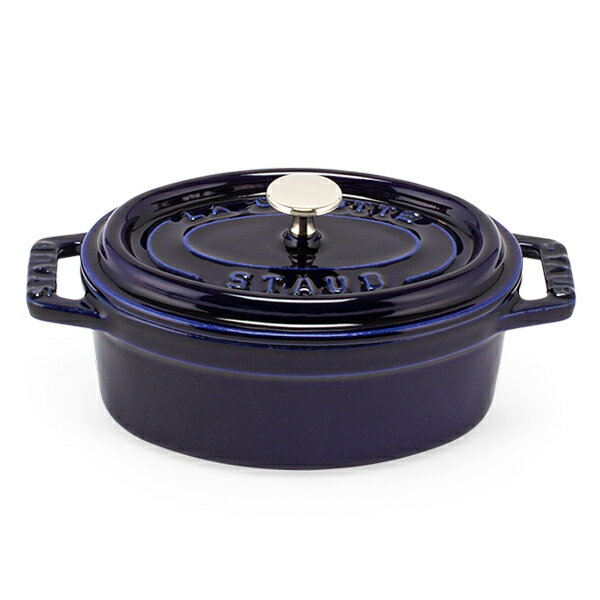 ストウブ 鍋 Staub ピコ・ココット オーバル 11cm ダークブルー 両手鍋 ホーロー鍋 ピコ ココット おしゃれ 鍋 なべ 調理器具 キッチン用品