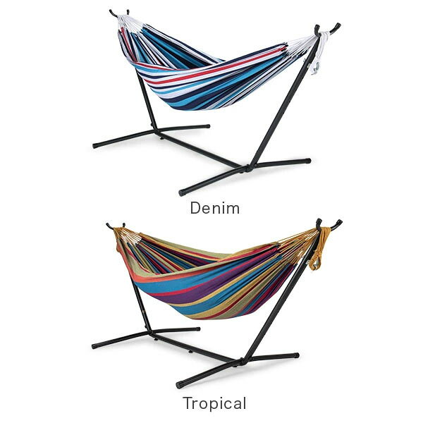 【お盆もあす楽】 ビブレ Vivere ハンモック 自立式 ダブルサイズ スタンド付き コンボ コットン おしゃれ UHSDO9 Combo Double Cotton Hammock with Stand あす楽通販格安セール情報 楽天 通販