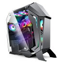 【翌日発送】 ゲーミングパソコン pcケース ゲーミングpc パソコンケース ゲーミングケース ゲームpc ケース おしゃれ 自作 オープンケース セミオープンケース 自作pc LEKRS社製 リザードドラゴン シルバー ATX M-ATX ITX 簡易水冷 オープンフレームケース オープンフレーム(2)