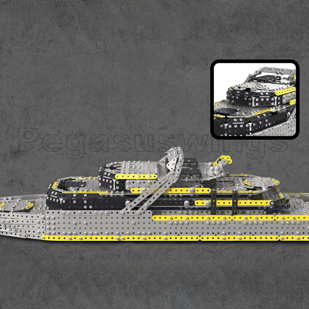 メタルパズルクルーザー2451ピース金属パズルボルトナットねじプレートインテリアZBToys社製玩具国内在庫翌日発送