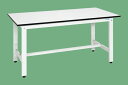 軽量作業台(パールホワイト)(KK-59LW)W1500×D750×H740【サカエ】 ※代引決済不可、個人宅配送不可