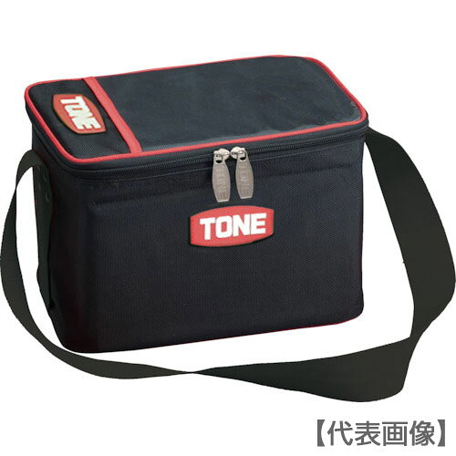 製品仕様 商品名 TONE　ツールバッグ　ボルトバッグ　ブラック　幅300×奥行200×高さ210mm（BGBB1）810-9770【TONE（株）】 内容量1個 販売単位1個 仕様●色：ブラック●幅（mm）：300●奥行（mm）：200●高さ（mm）：210 仕様2●ジッパー付（ダブルジッパー）●透明ポケット付 材質／仕上●ポリプロピレン（PP） 原産国中国 質量855.000 質量単位G 特長●ボルトやナット、工具類の収納・運搬ができる便利なバッグです。●ボルト類を汚れや水漏れから守ります。 当店では2014年3月31日23時59分までは、販売価格を旧税率で表示しています。 出荷や発送が4月1日以降になる場合は別途増税分をご請求させていただく場合がございます。 関連商品商品詳細