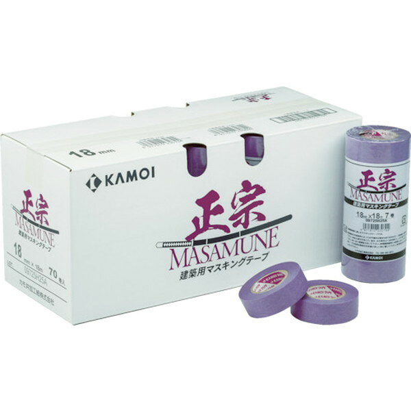 カモ井　マスキングテープ建築塗装 正宗 40mm（3巻入）　（MASAMUNEJAN40）102-6182