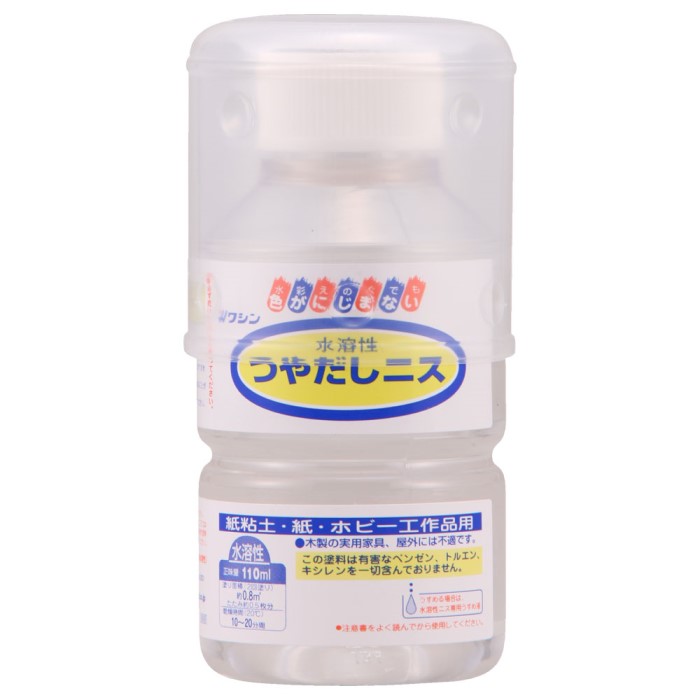 樂天商城 - 和信ペイント 水溶性つやだしニス 110ml 10缶セット 【和信ペイント】