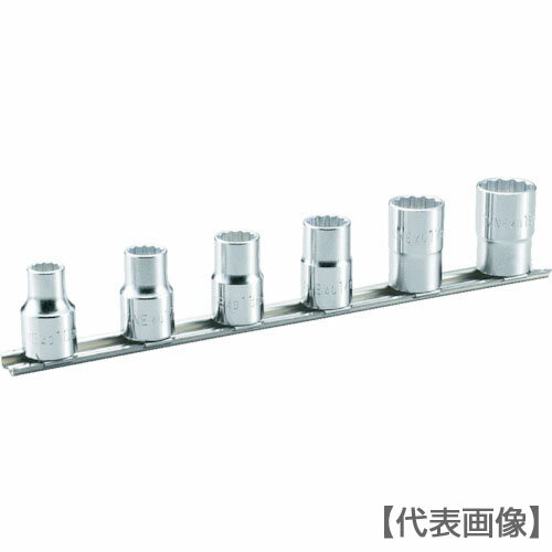 TONE　ソケットセット（12角・ホルダー付）　6pcs（HD406）396-4426【TONE（株）】