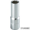 TONE ディープソケット(12角) 対辺寸法17mm 全長54mm(3D-17L)122-4352【TONE(株)】