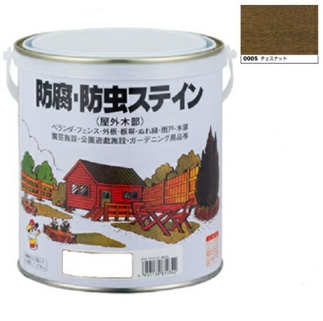 キシラデコール同等品　ナフタデコール 防腐・防虫ステイン 0.7L　チェスナット(H85-0005)【ロックペイ..