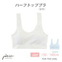 【15%OFFクーポン！4000円以上】女児 ハーフトップブラ 星柄 スクールインナー ノンワイヤーブラジャー 下着 シンプル 中学生 小学生 高学年 ジュニア キッズ 女の子 女子 メール便 送料無料