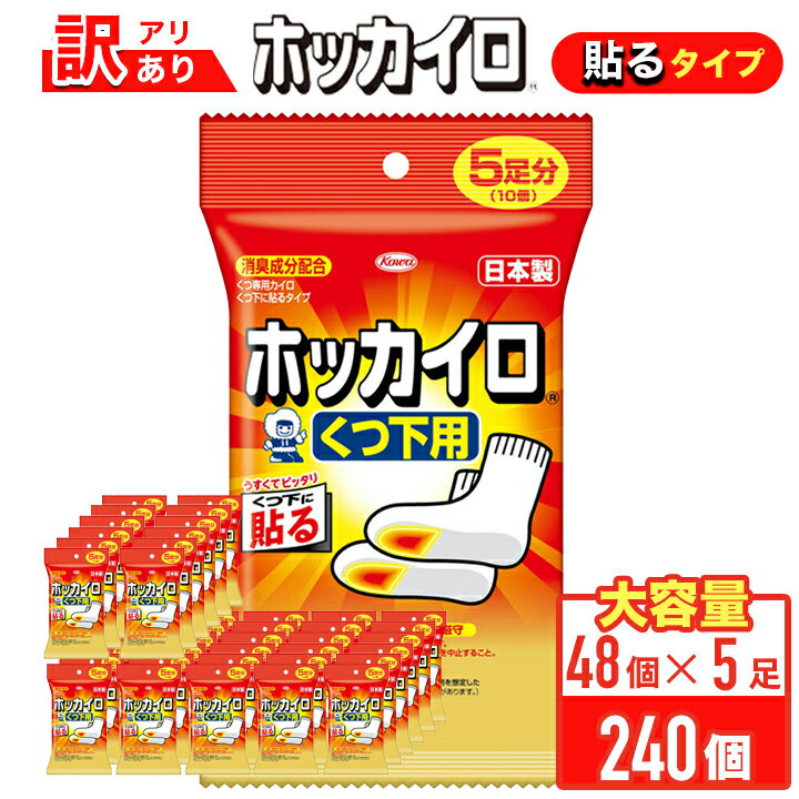 【20％OFFクーポン！4000円以上】興和 ホッカイロ くつ下用 5足×48 240P 雑貨 送料無料