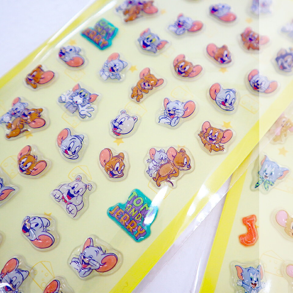 【特別価格】ぷくぷくシール トムとジェリー 2枚セット トムジェリ シール 立体シール GGGGGG 3dシール ぷっくりシール ぷにぷに シール交換 シール集め キャラクター ぷっくり 送料無料 peiv-10003031 Peiv サンプル画像3