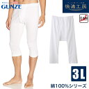 【15%OFFクーポン!3000円以上】グンゼ 快適工房 紳士 半ズボン下 (前あき) 綿100% ステテコ メンズ 下着 肌着 インナー GUNZE 3Lサイ...