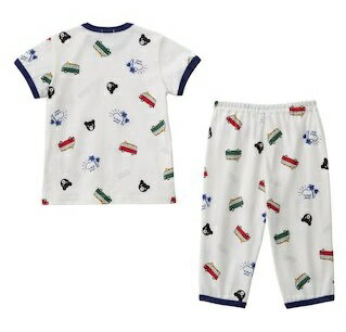 DOUBLE.B/ミキハウスダブルB★ビーチ柄半袖パジャマ★【size80c/90c/100c/110c/120c/130cm】