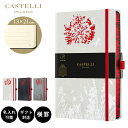 公式 名入れできる カステリミラノ ノート M 7mm 横罫 FORESTA CASTELLI MILANO ペンホルダー付き 高級 ネーム 紙 文具 オフィス...