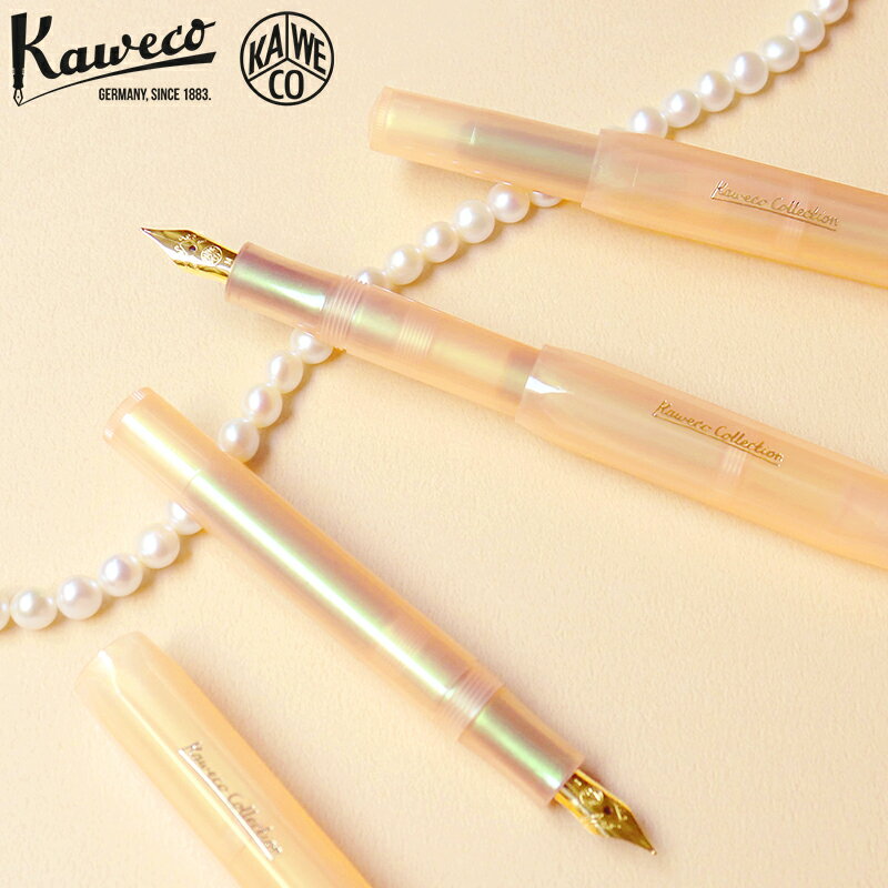 カヴェコ KAWECO カヴェコ アプリコットパール Apricot Pearl スカイライン 新商品 限定色 新色 万年筆 筆記具 ギフト プレゼント オレンジ パール かわいい おしゃれ コンパクト ニュアンスカラー 女性 レディース 文具 ステーショナリー