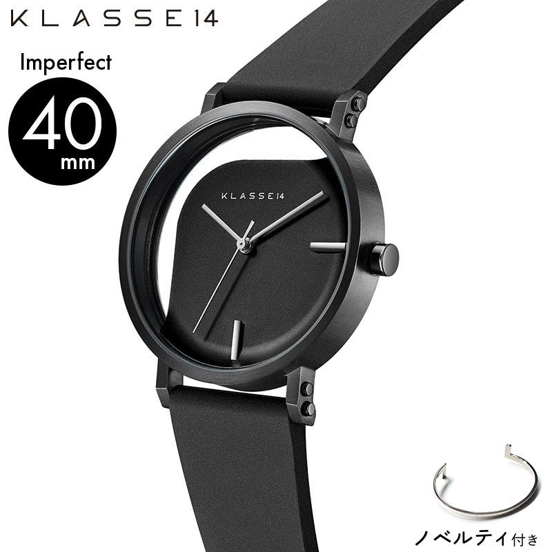 KLASSE14 腕時計 【正規販売 2年保証】KLASSE14 クラスフォーティーン クラス14 時計 腕時計 IMPERFECT-ANGLE Black WIM19BK011M 40mm