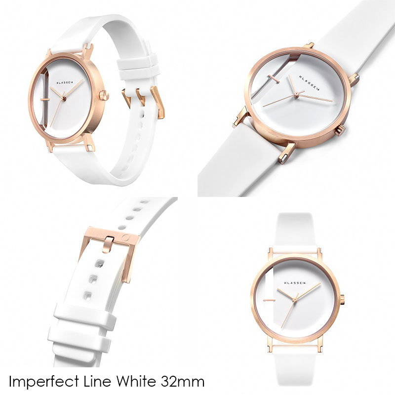 正規販売 2年保証 ペアウォッチ KLASSE14 クラスフォーティーン クラス14 Imperfect LINE White 時計 腕時計 40mm 32mm メンズ ユニセックス レディース ペア シリコン製ストラップ レザーストラップ WIM21RG022M WIM21RG022W
