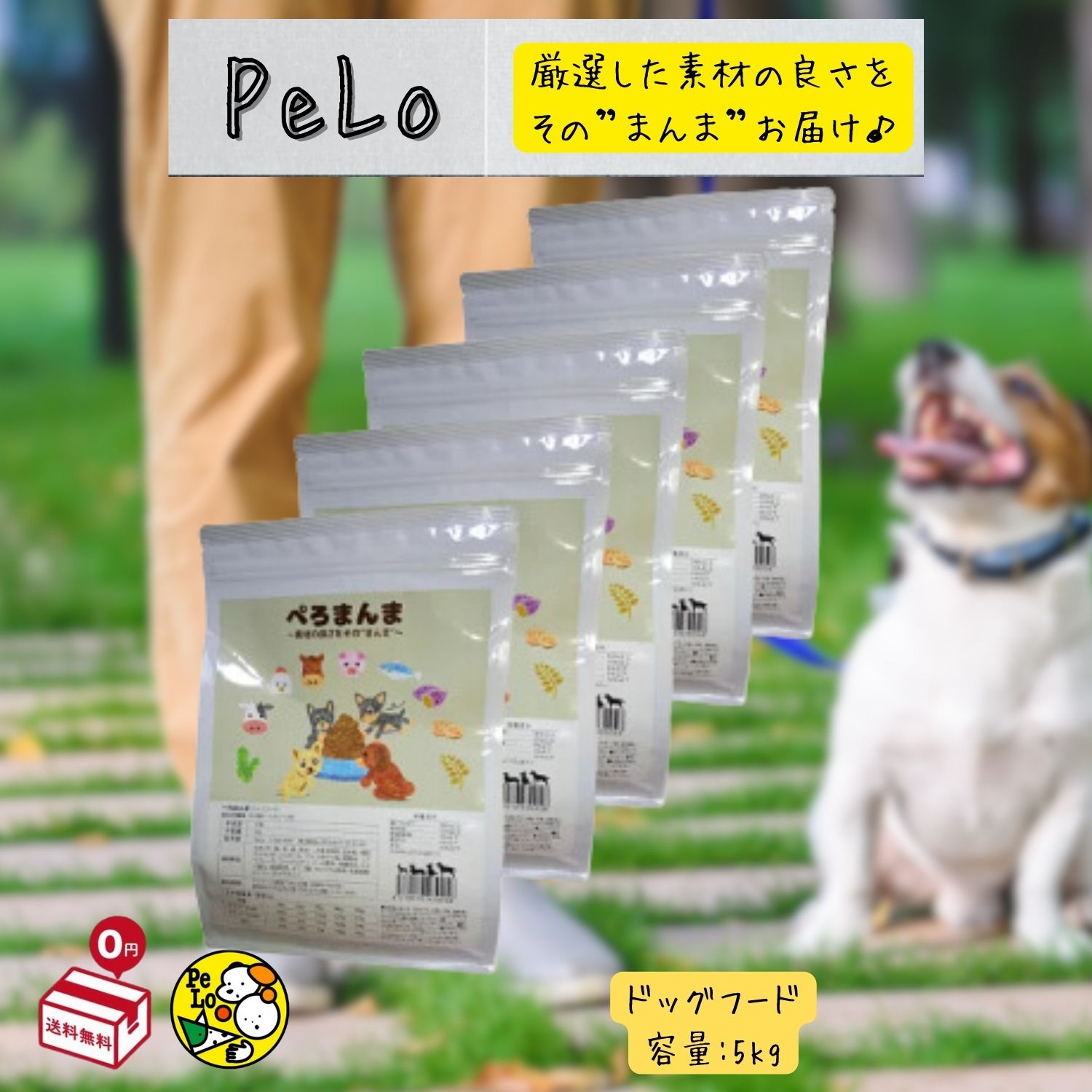 Rakuten - ぺろまんま ドッグフード 全犬種 オールステージ用 無添加 ドライフード 国産 新鮮 子犬 シニア 5kg
