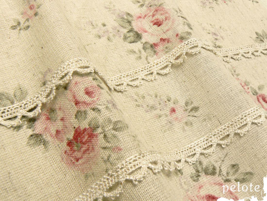 細幅リネンレース