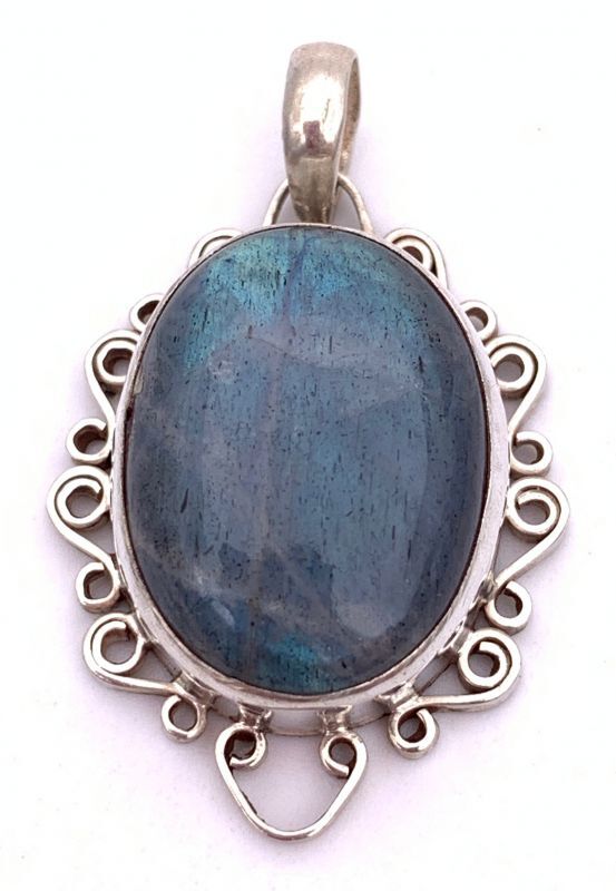 天然石ラブラドライトsilver925トップ—0LA