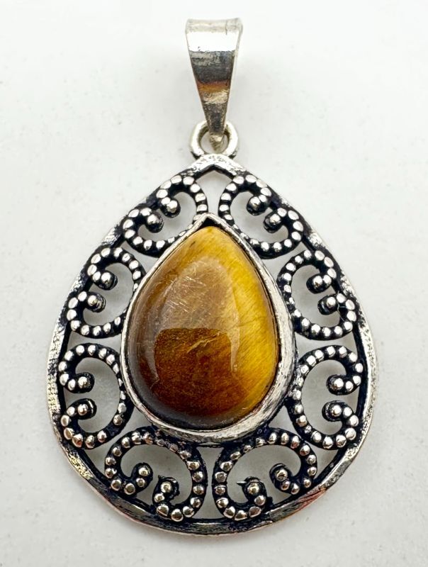 天然石タイガーアイ ⭐︎ペンダントトップ-B1