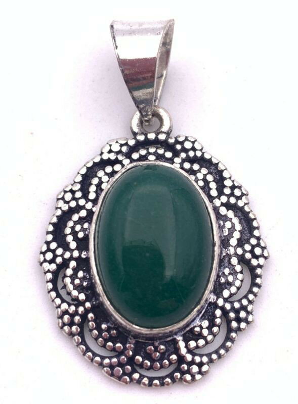 天然石アベンチュリン（インド翡翠） ⭐︎ペンダントトップ-F1