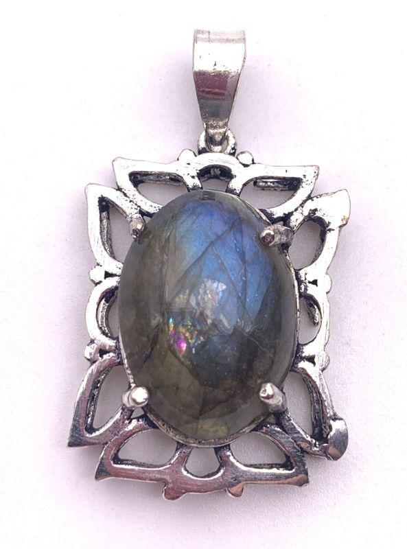 天然石ラブラドライト ⭐︎ペンダントトップ-H1