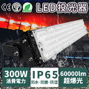 超爆光 投光器 led 屋外 防水 300W 外灯 作業灯 投光器 LED作業灯 LED投光器 昼光色 LED ワークライト 照明 作業場 防雨 角度調節 長寿...